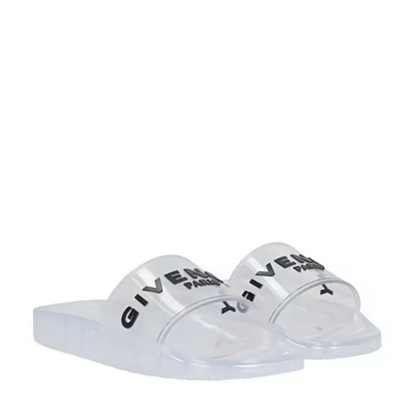 Givenchy Slides Sandals Transparent Clear Rubber - Picture 11 of 12